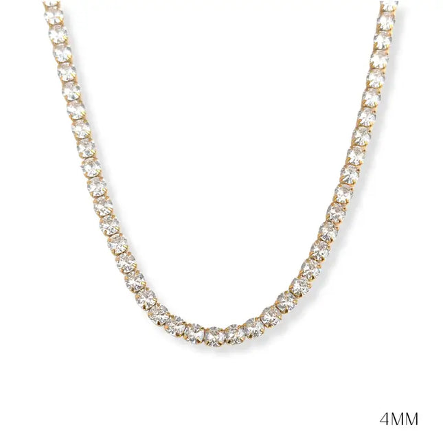 SB Tennis Necklace 4mm - Water Resistant