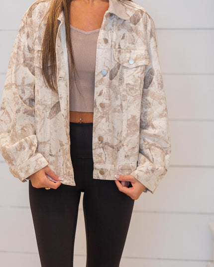 The Trail Jacket - Cream/Camo