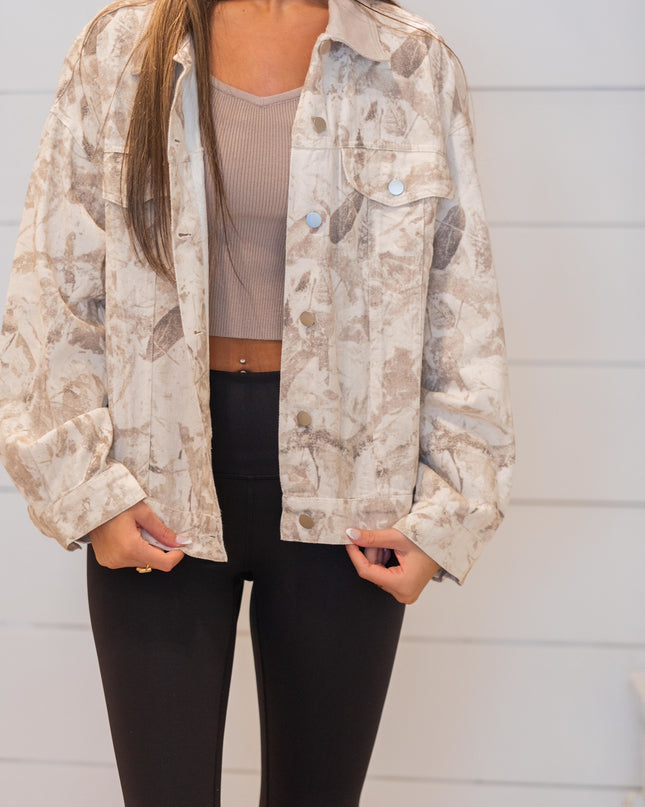 The Trail Jacket - Cream/Camo