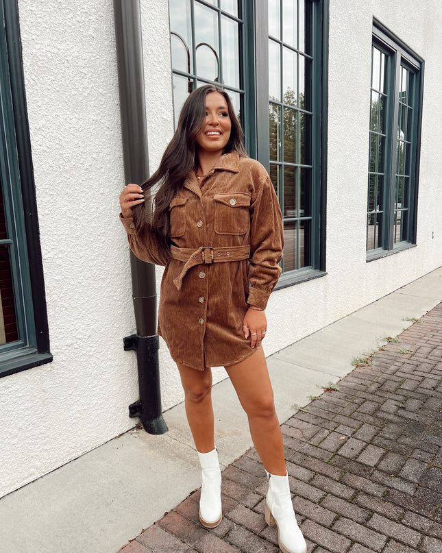 Meant To Be Dress - Brown