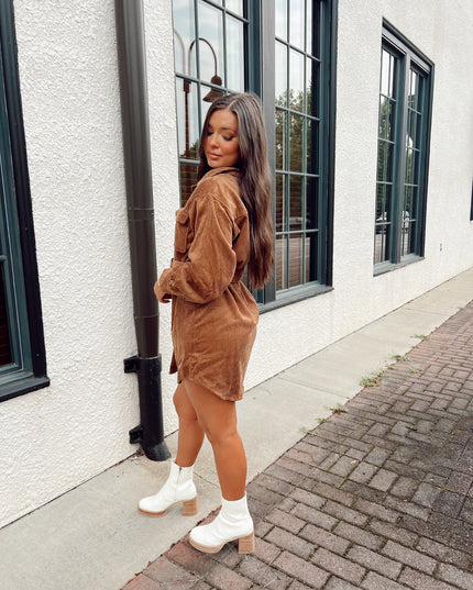 Meant To Be Dress - Brown