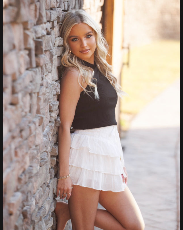 Casual Outing Skirt - White
