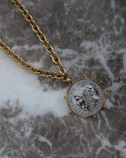 C.P. Gold Coin Necklace