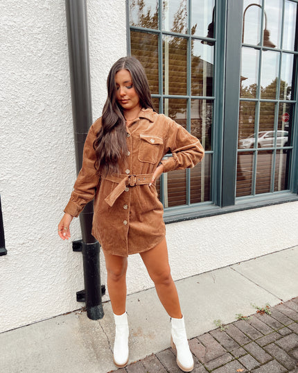 Meant To Be Dress - Brown