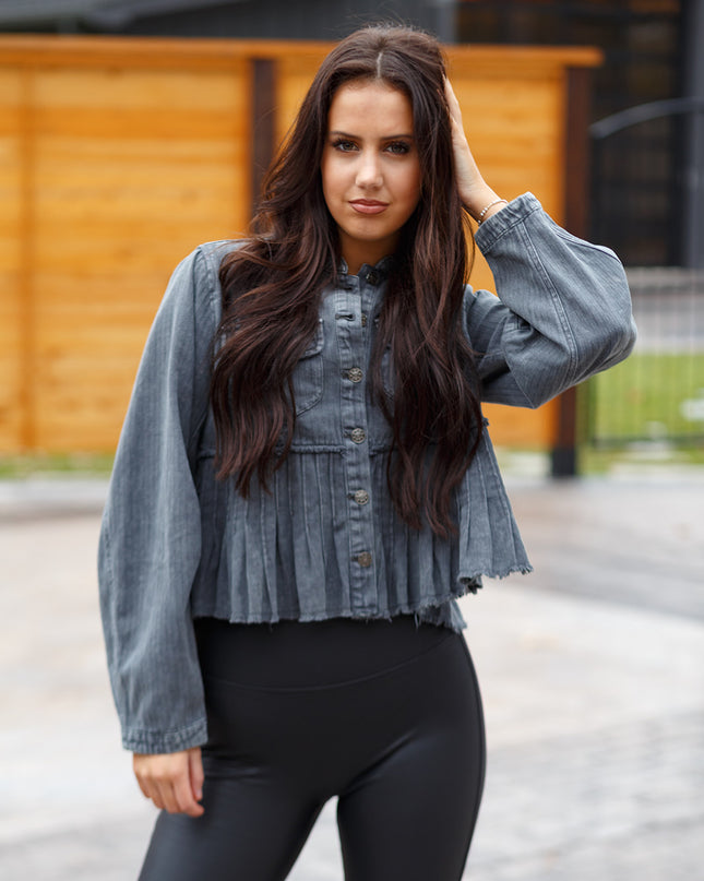 Denim Jacket - Charcoal