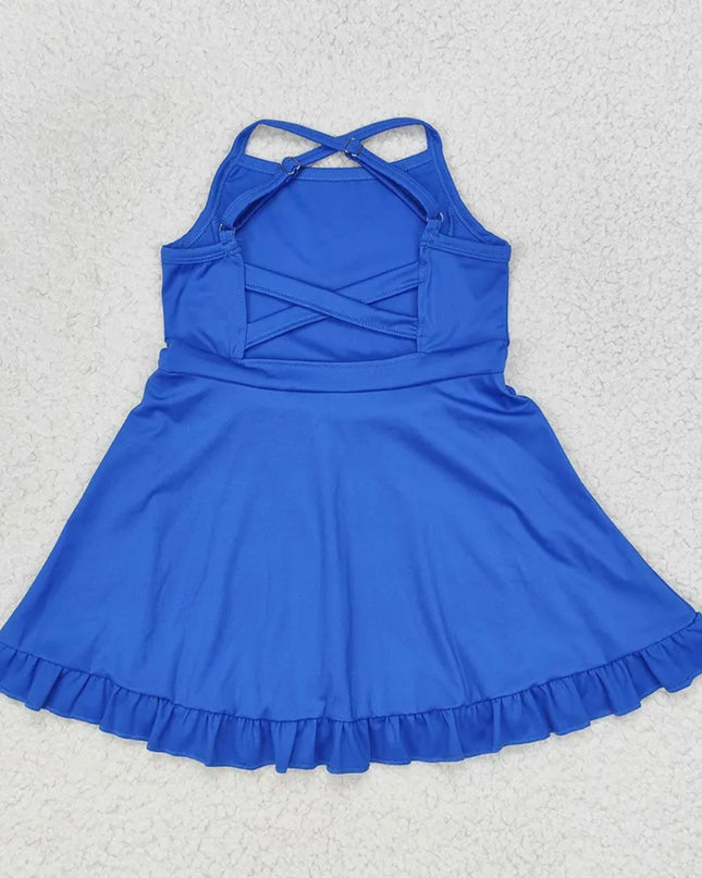 Kids Athletic Dress - Royal Blue