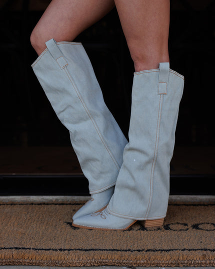The Pamela Boot - Denim