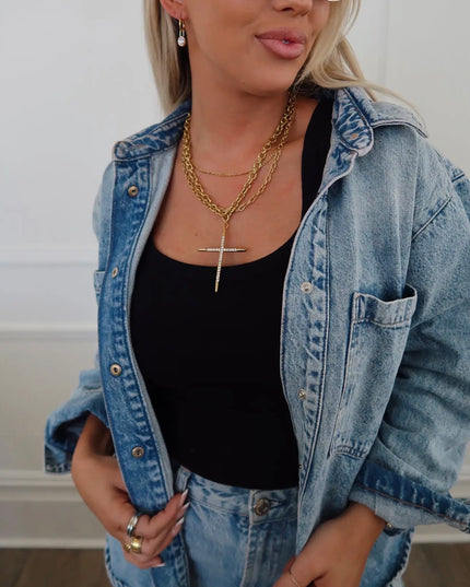 C.P. Luxe Cross Necklace