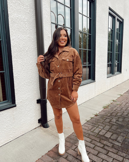 Meant To Be Dress - Brown