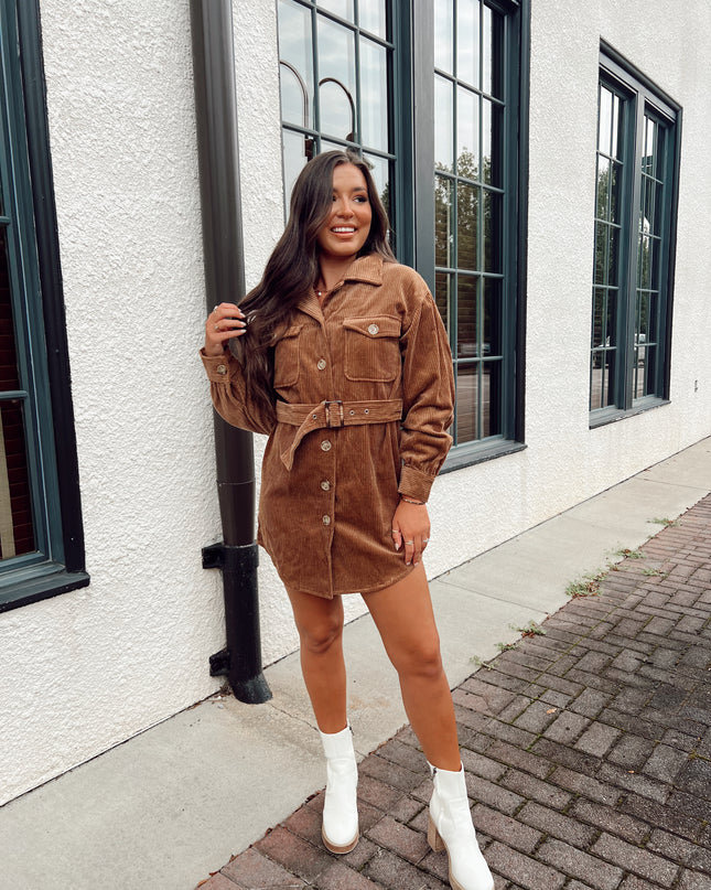 Meant To Be Dress - Brown