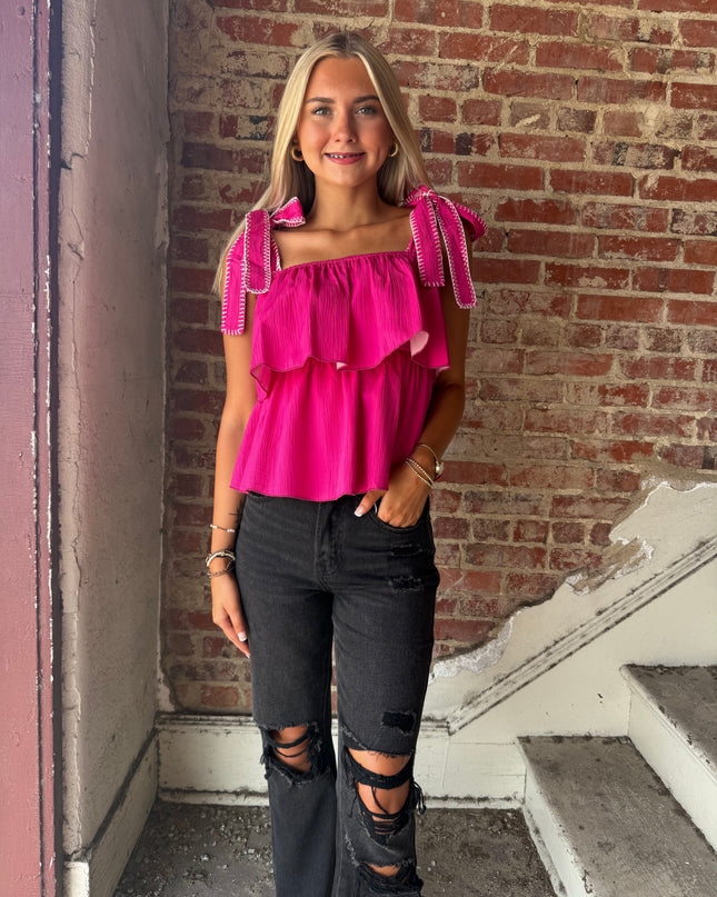 Mad About You Top - Magenta