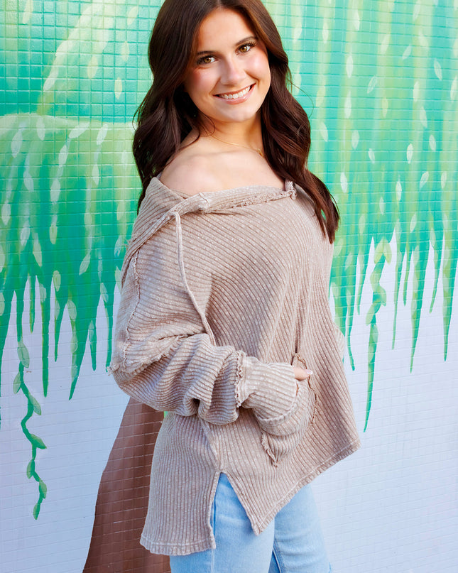 Just Casual Top - Mocha