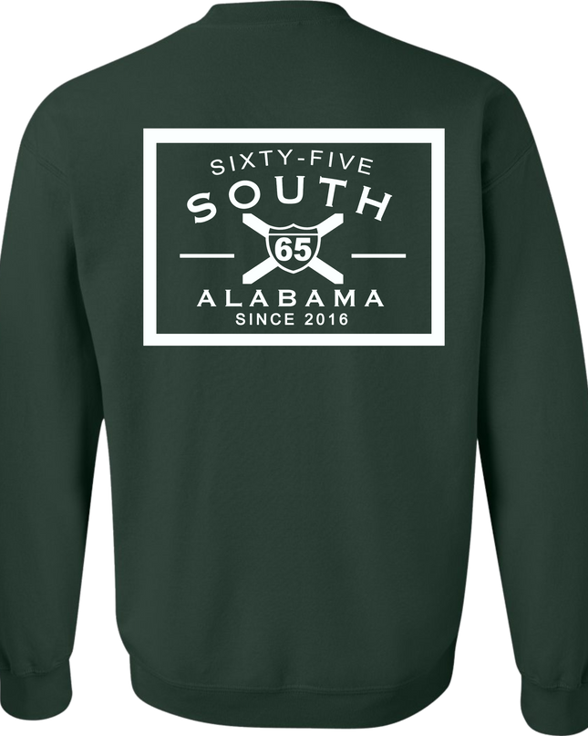 65 South Patch Logo Sweatshirt - Hunter Green