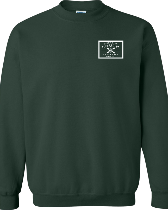 65 South Patch Logo Sweatshirt - Hunter Green