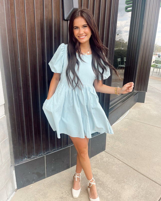 The Laney Dress - Blue