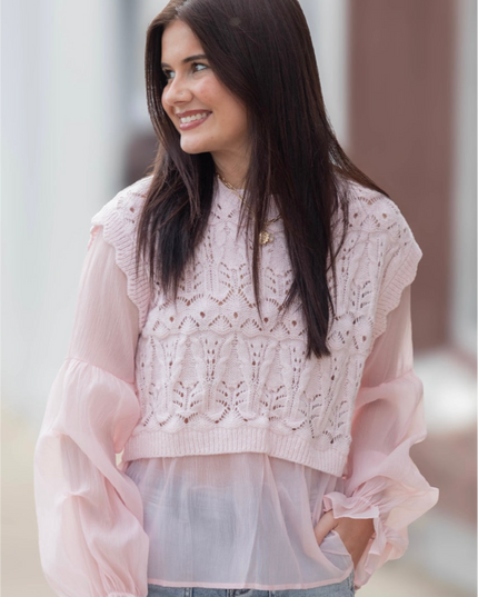 BubbleGum Bliss Top - Light Pink