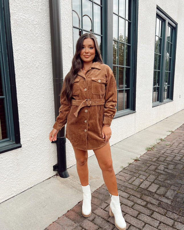 Meant To Be Dress - Brown