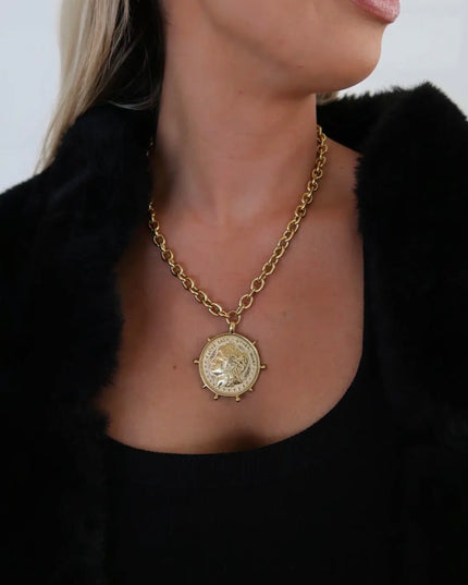 C.P. Gold Coin Necklace