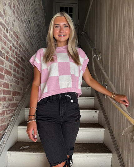 Check Back Later Top - Pink