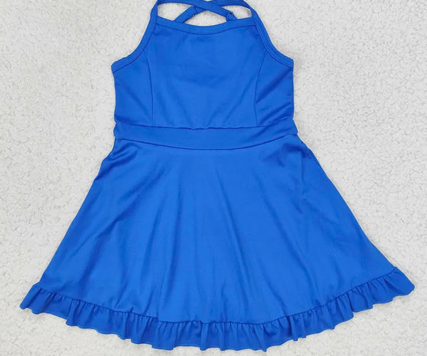 blue athletic dress near me Old Navy Women's Powersoft Keyhole Athletic Dress - Blue