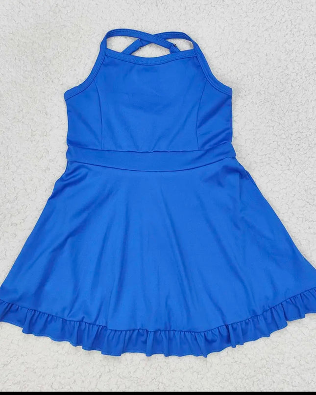 Kids Athletic Dress - Royal Blue