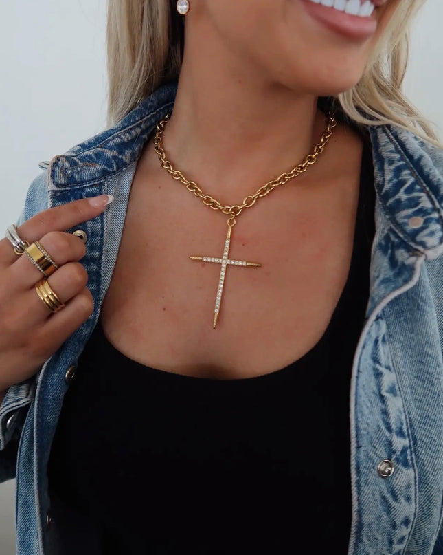 C.P. Luxe Cross Necklace