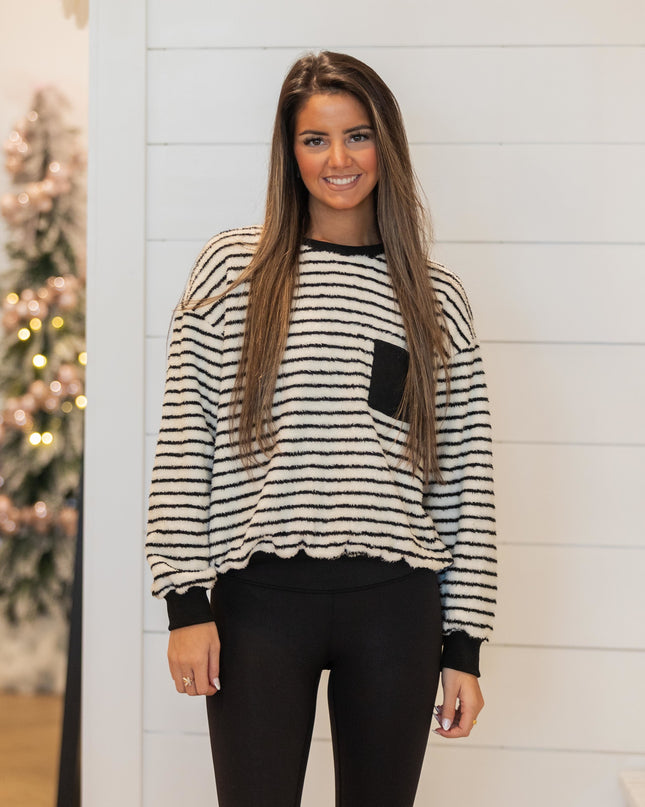 The Duo Sweater - Black/White