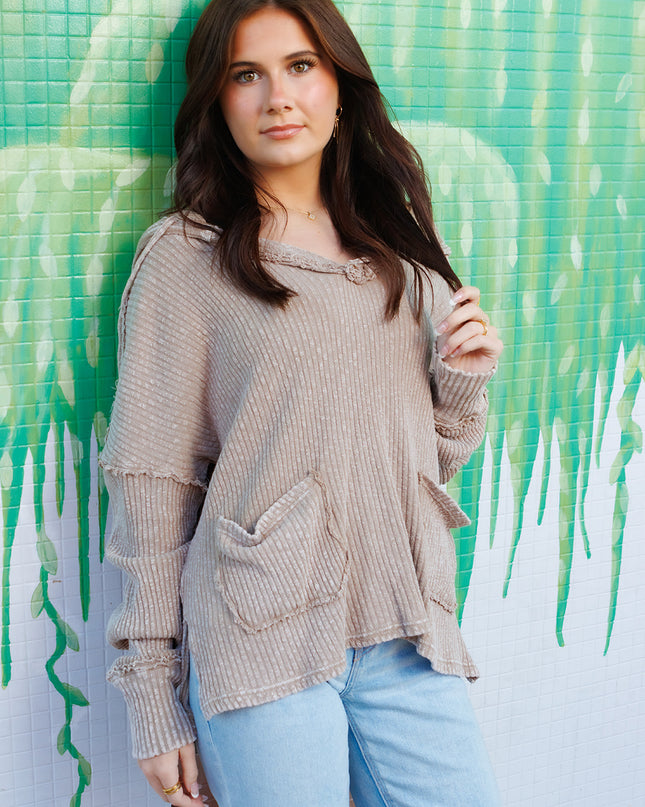 Just Casual Top - Mocha