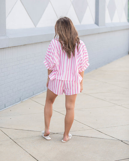 Tickled Pink Set - Pink/Stripes