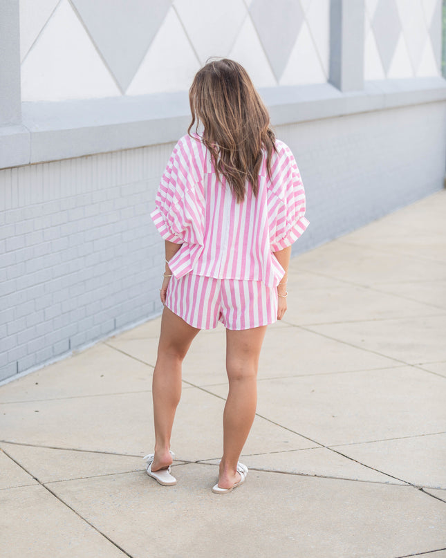 Tickled Pink Set - Pink/Stripes