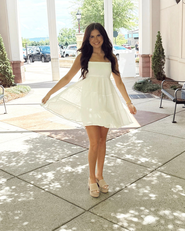 Summer Break Dress - White