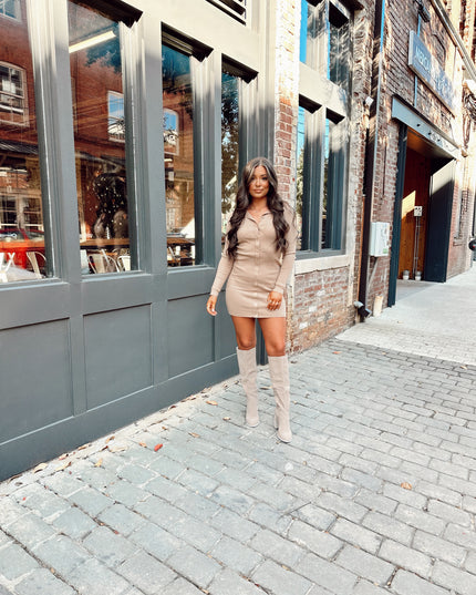 A Lot To Lose Dress - Mocha