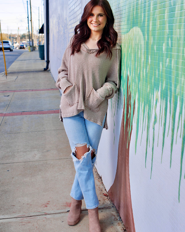 Just Casual Top - Mocha