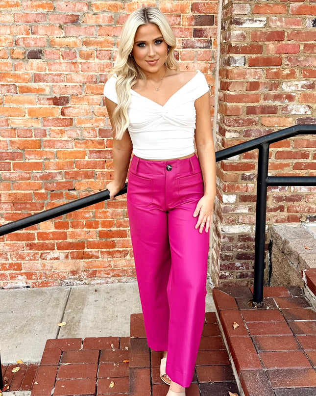 Lost In Love Pants - Fuchsia