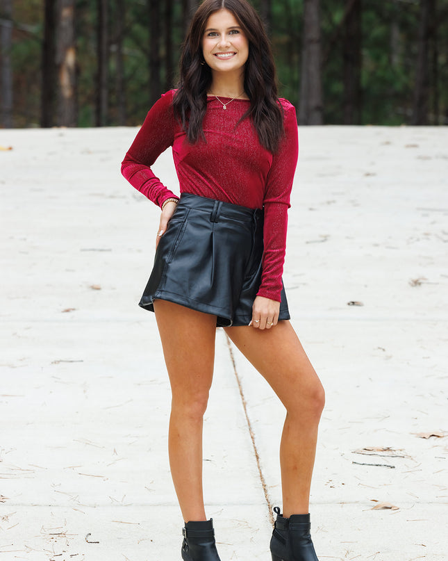 So Many Likes Bodysuit - Crimson