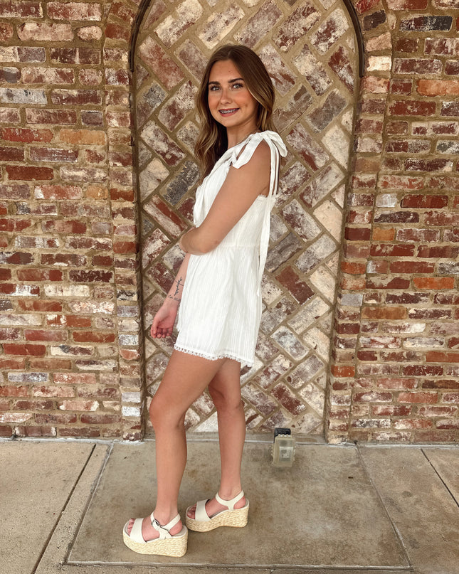 The Lola Romper - White