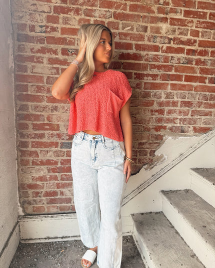 The Katie Top - Coral