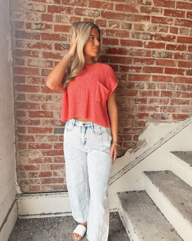 The Katie Top - Coral