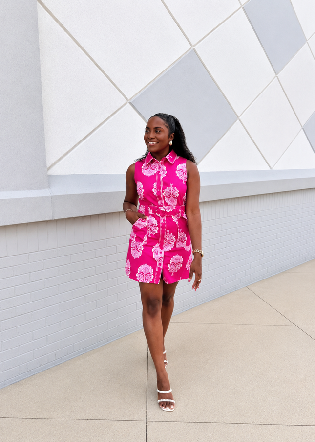 Sweetheart Saloon Dress - Pink