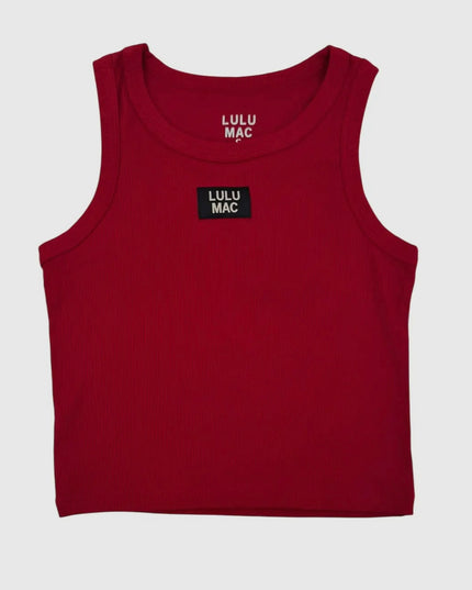 Lulu Mac Solid Tank - Cardinal