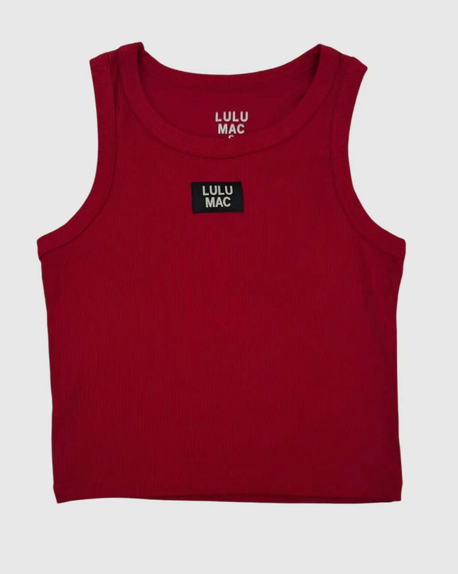 Lulu Mac Solid Tank - Cardinal