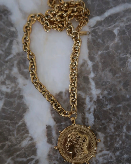 C.P. Gold Coin Necklace