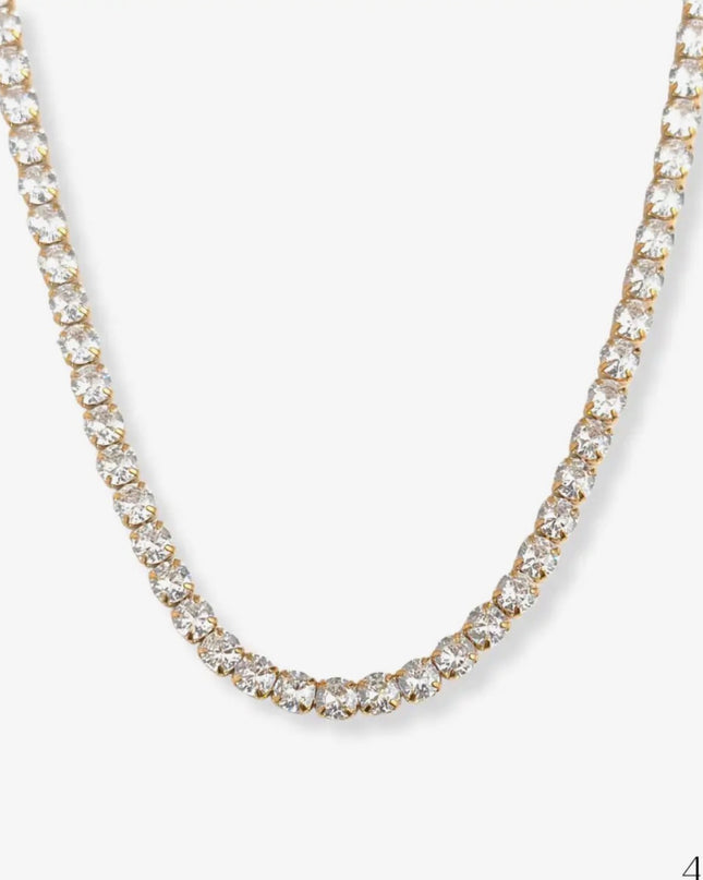 SB Tennis Necklace 4mm - Water Resistant