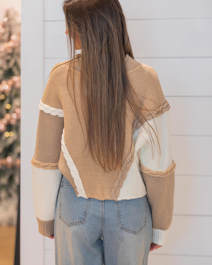 Weekend Wear Knit - 2 Tone Beige