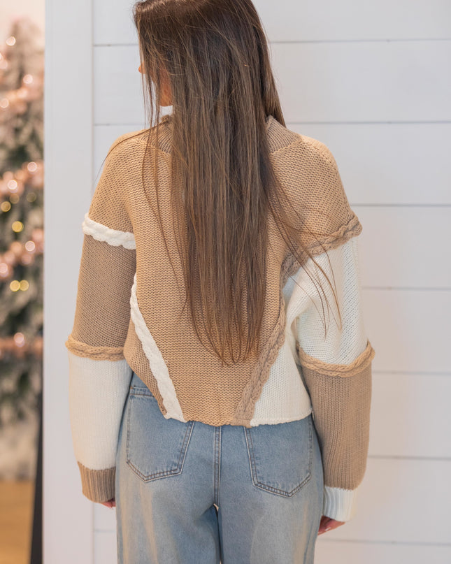 Weekend Wear Knit - 2 Tone Beige