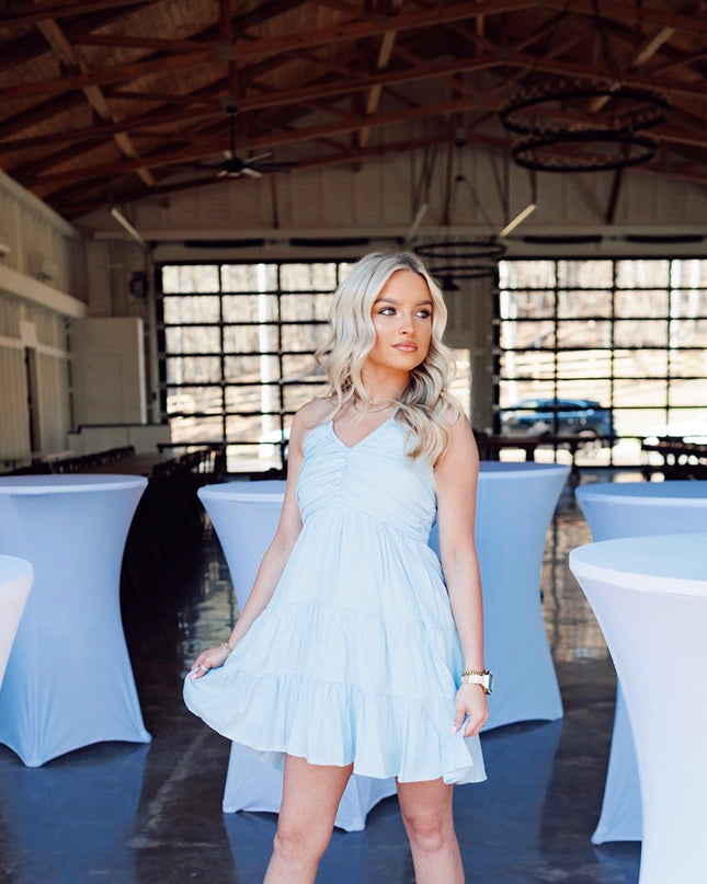 Wish For This Dress - Baby Blue