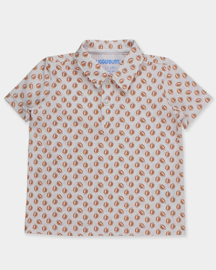 RB Kids Football Polo - White