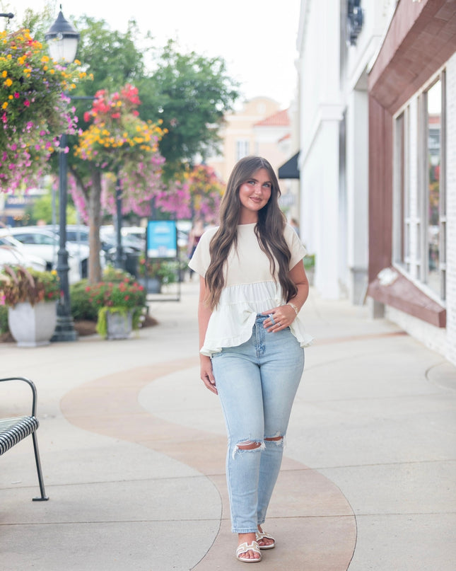 The Niki Top - Natural