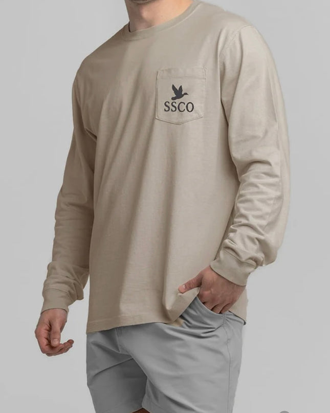 Southern Shirt Camo Flight Tee LS - Taupe