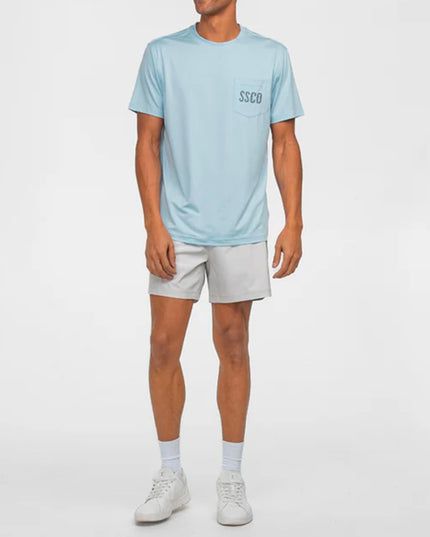 SS Camo Badge Performance Tee - Skyway